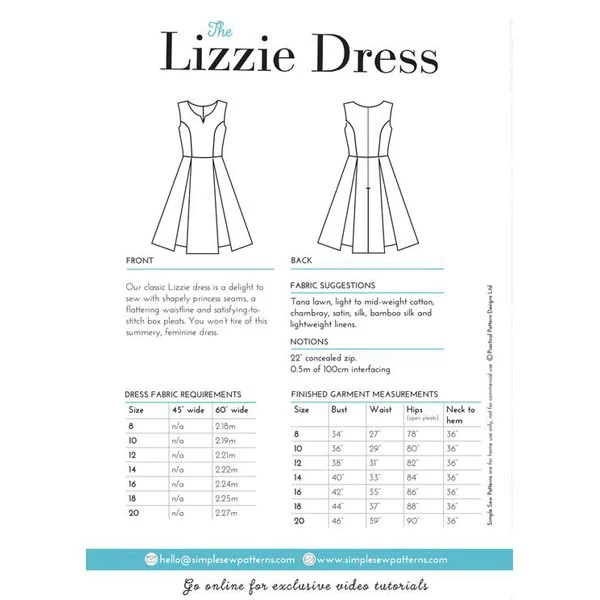 Digital Download | Simple Sew Lizzie Dress Pattern - Image 9