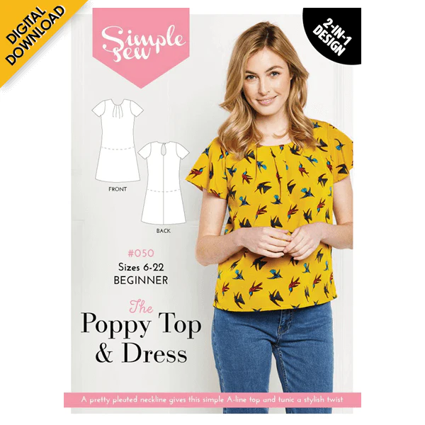 Digital Download | Simple Sew Poppy Top & Dress Sewing Pattern