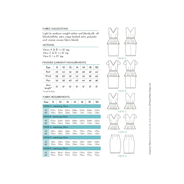 Digital Download | Simple Sew Scarlett Dress Pattern - Image 2