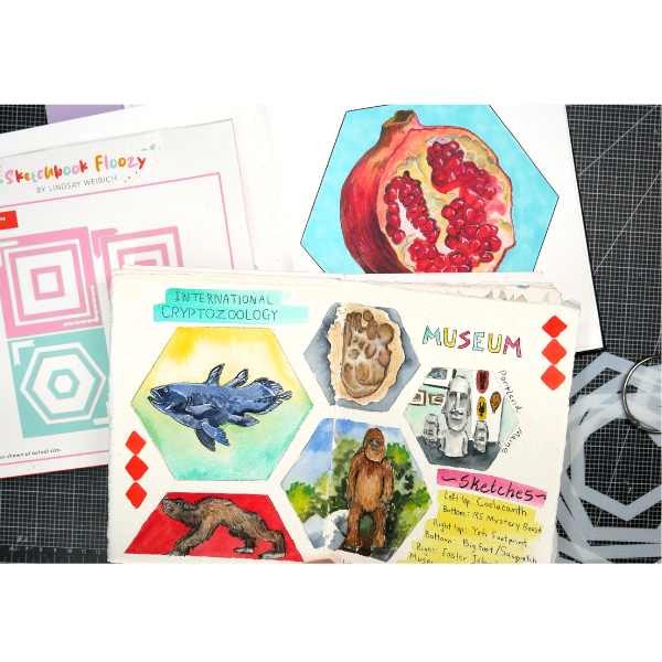 Frugal Crafter 8 x 8 Stencil Set Squares and hexagons - Image 3