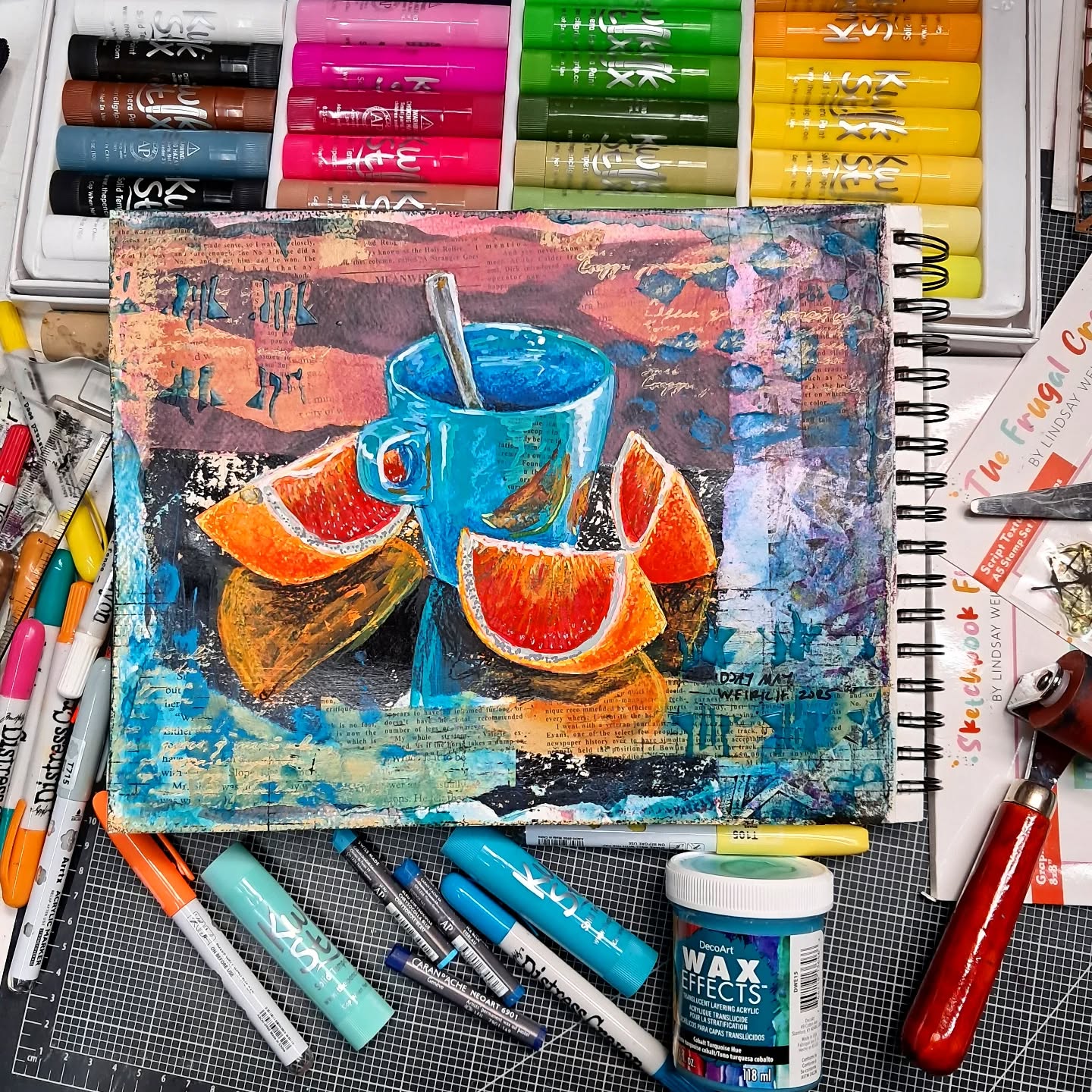 Frugal Crafter 8''x 8'' Stencil Graphic | Palette of Possibilities - Image 2