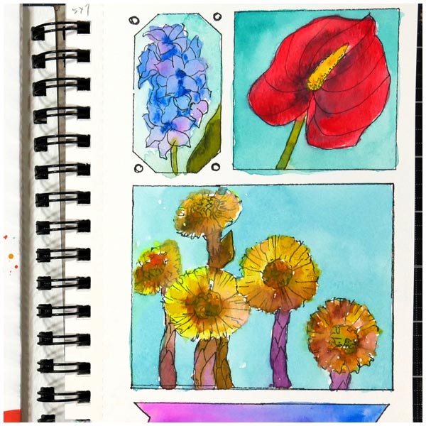 Frugal Crafter Stencil and Mask Set Sketchbook Floozy Set 3 | 9in x 12in - Image 4