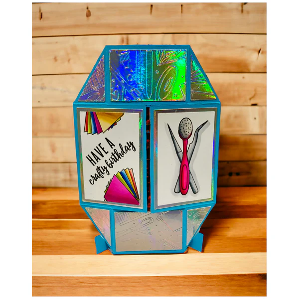 Made To Surprise 6in x 6in Card Creator Die Set Circular Never Ending Card and Stand | Set of 10 - Image 2