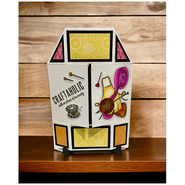 Made To Surprise 6in x 6in Card Creator Die Set Circular Never Ending Card and Stand | Set of 10 - Image 3
