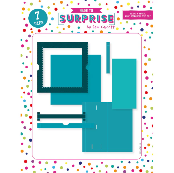 Made To Surprise 6in x 6in Mechanism Die Set Slide N Reveal | Set of 7