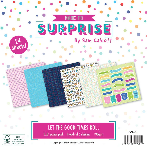 Made to Surprise 8'' x 8'' Paper Pack Let The Good Times Roll  | Let The Good Times Roll