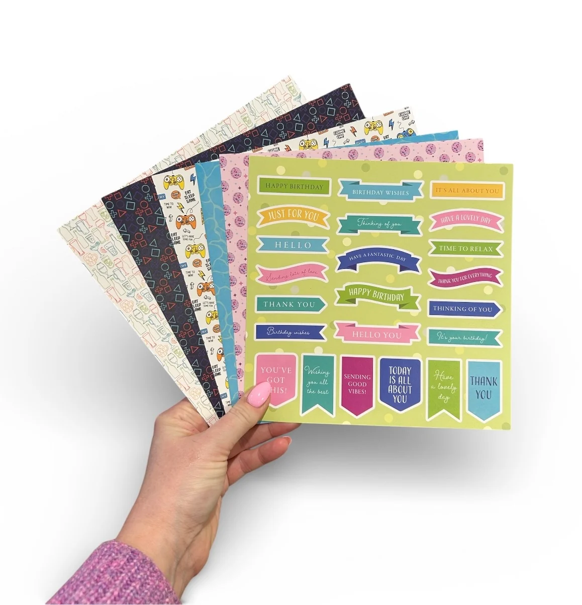 Made to Surprise 8'' x 8'' Paper Pack Let The Good Times Roll  | Let The Good Times Roll - Image 2