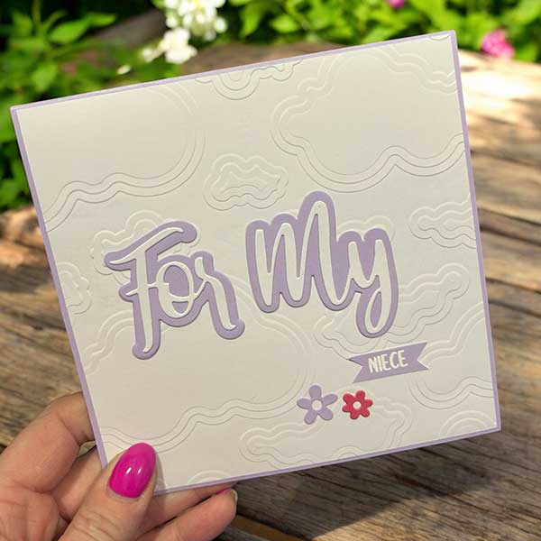 Made to Surprise 8in x 8in 3D Embossing Folder - A Surprise Inside - Clouds - Image 2