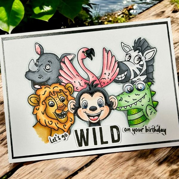 Made To Surprise A5 Clear Stamp and Die Set Animal Madness Wild Friends | Set of 24 - Image 2