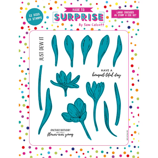 Made to Surprise A5 Stamp and Die Large Crocuses | Bloomin' Wonderful