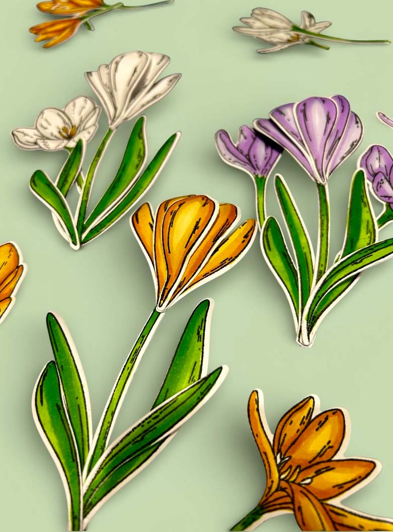 Made to Surprise A5 Stamp and Die Large Crocuses | Bloomin' Wonderful - Image 4