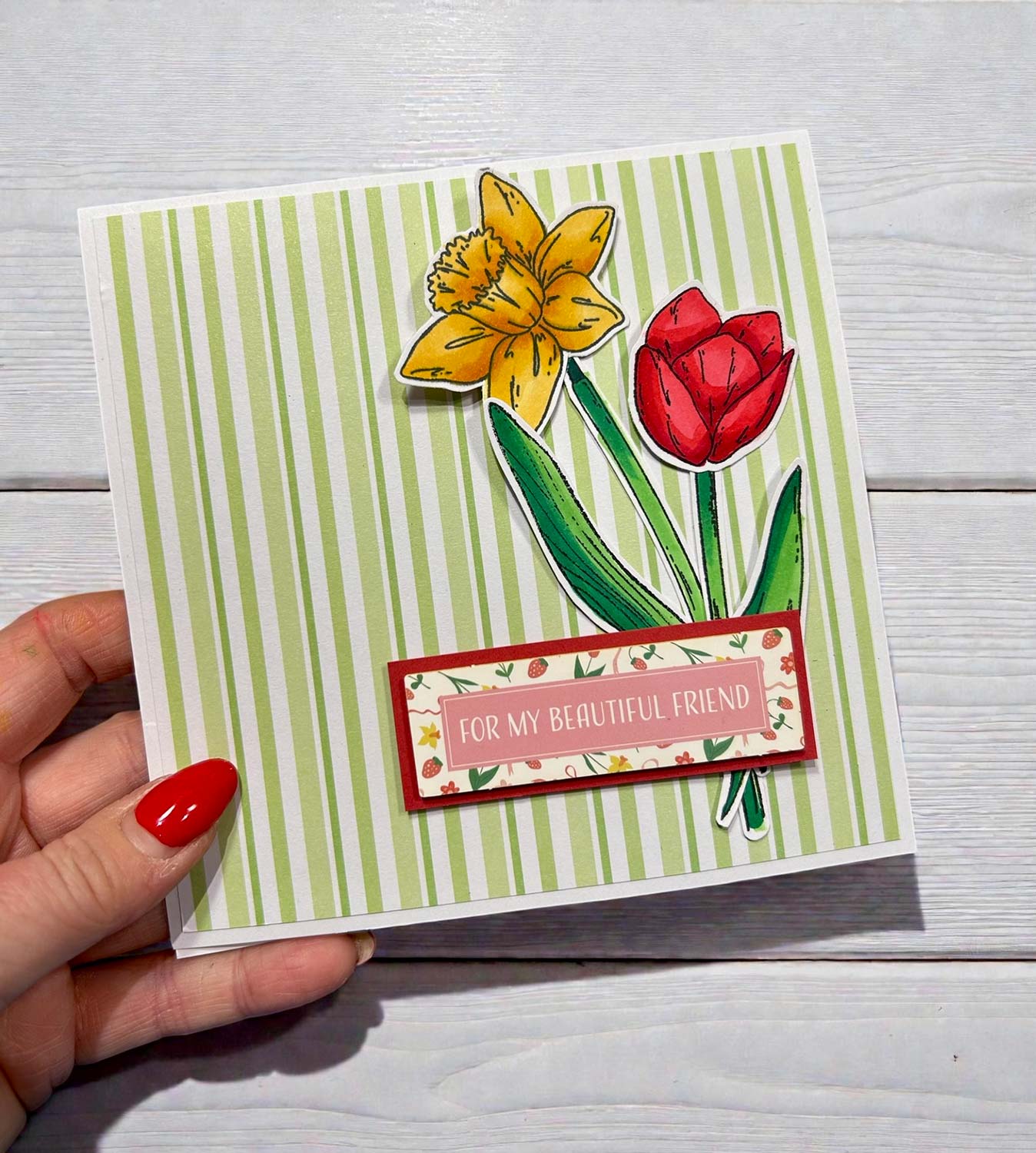 Made to Surprise A5 Stamp and Die Large Daffodil | Bloomin' Wonderful - Image 4