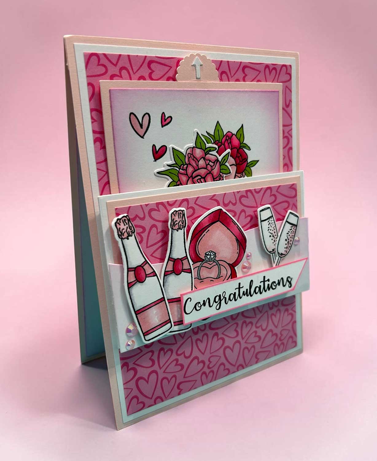 Made to Surprise A5 Stamp and Die Set Bells Will Ring | Slide & Hide - Image 4