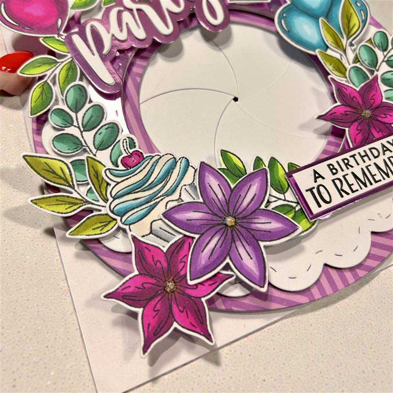 Made to Surprise A5 Stamp and Die Set Birthday Fun | Swivel & See - Image 4
