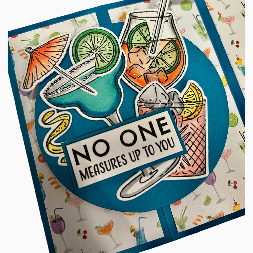 Made to Surprise A5 Stamp and Die Set Cake & Cocktail | Going Full Circle - Image 2