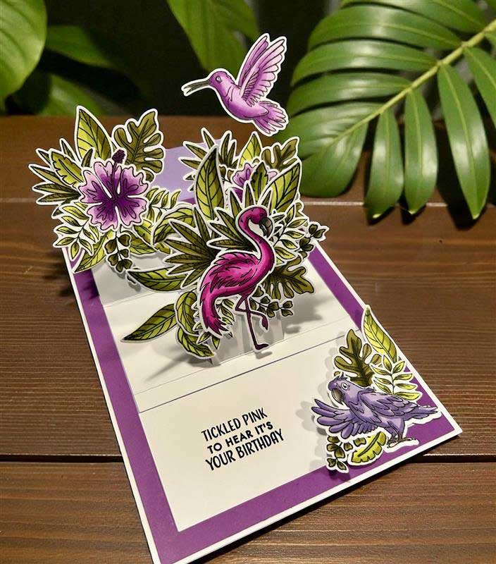 Made to Surprise A5 Stamp and Die Set FLAMIN-GOrgeous | Glide & Slide - Image 4