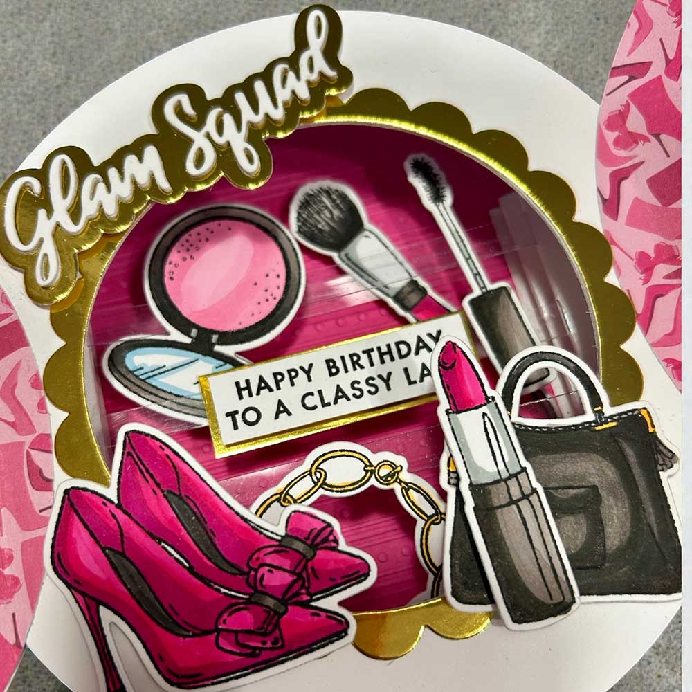 Made to Surprise A5 Stamp and Die Set Head Over Heels | Going Full Circle - Image 2