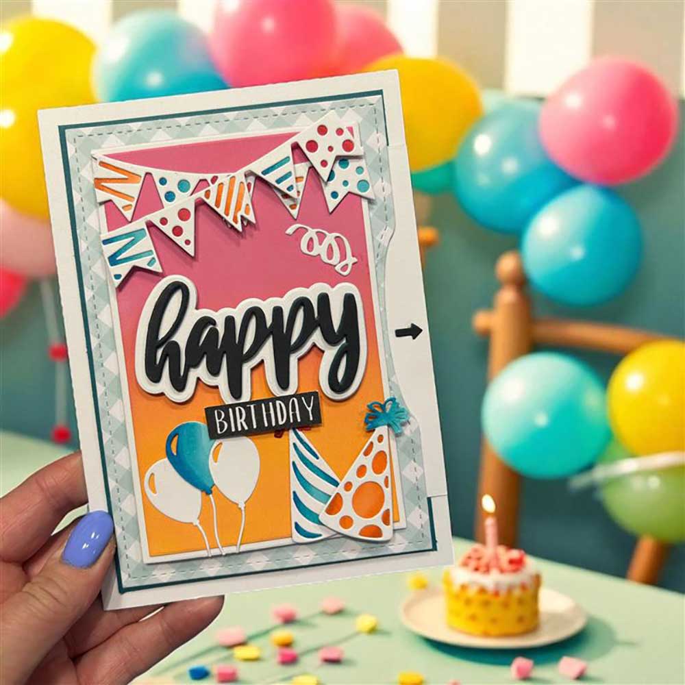 Made To Surprise Stamp and Die Set - Hoorah! | All Fun & Games - Image 3