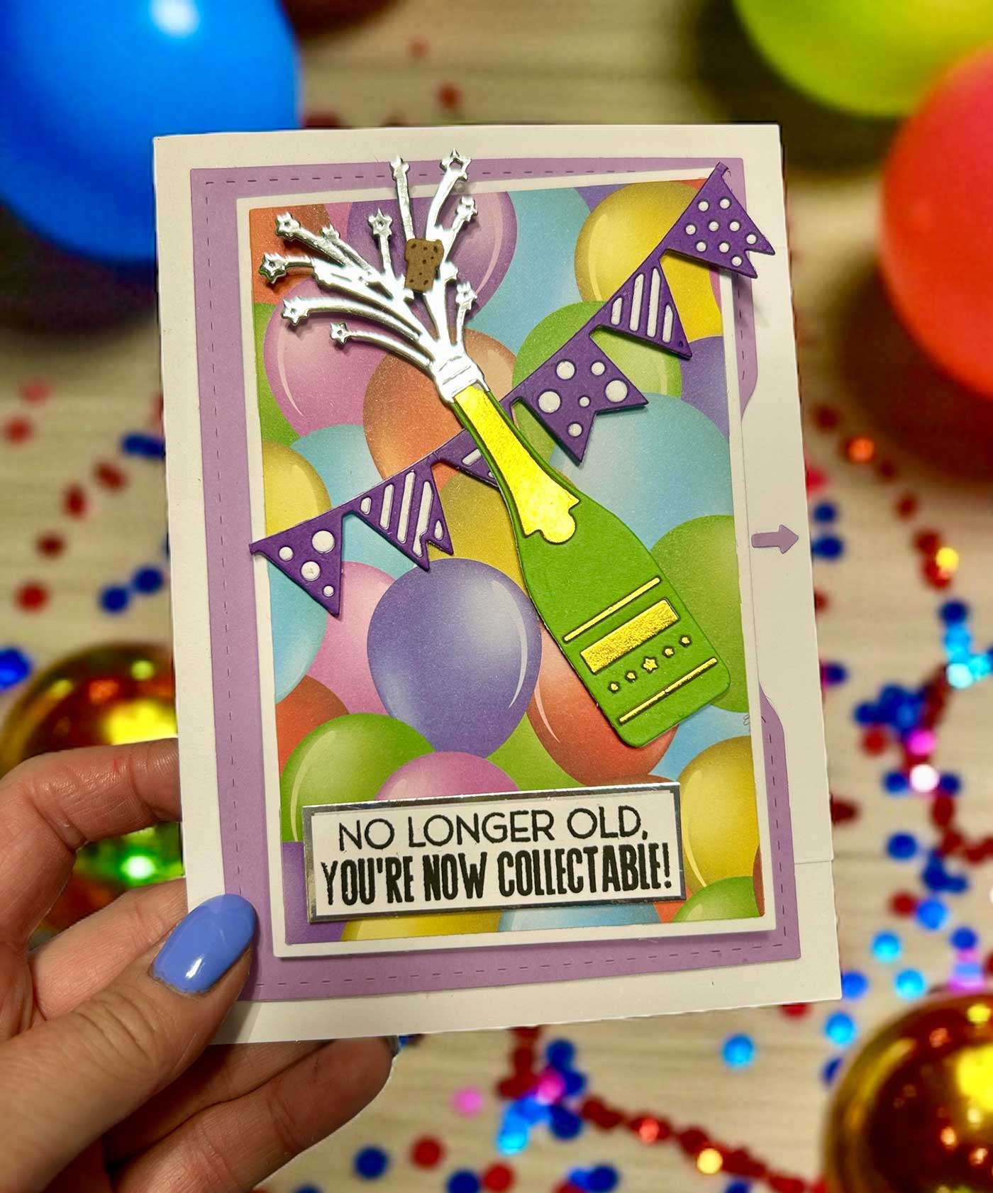 Made To Surprise Stamp and Die Set - Hoorah! | All Fun & Games - Image 6