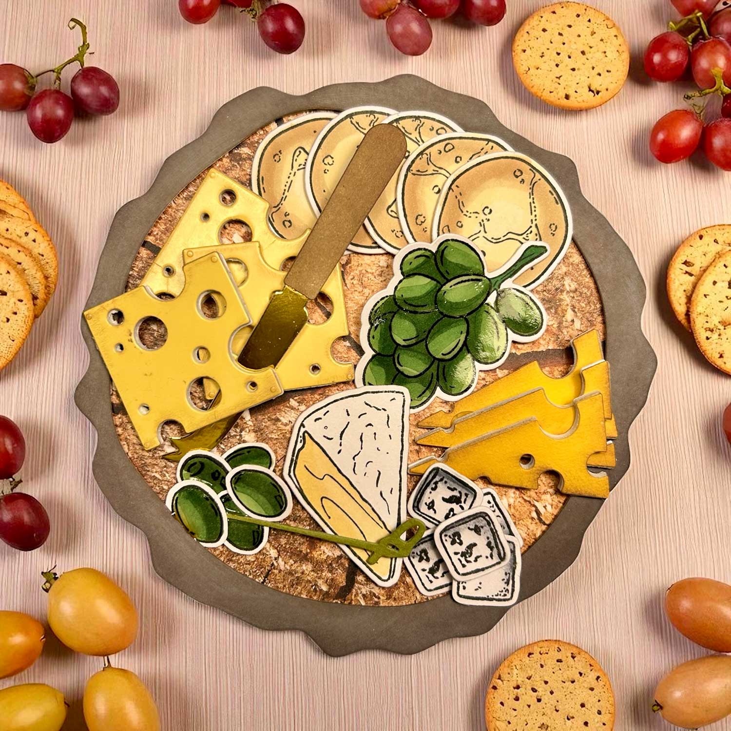 Made to Surprise A5 Stamp and Die Set Party Food | Going Against The Grain - Image 5