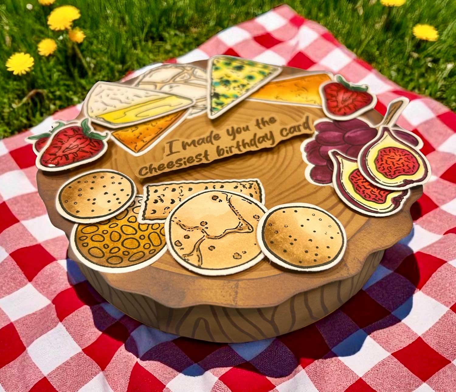 Made to Surprise A5 Stamp and Die Set Party Food | Going Against The Grain - Image 6