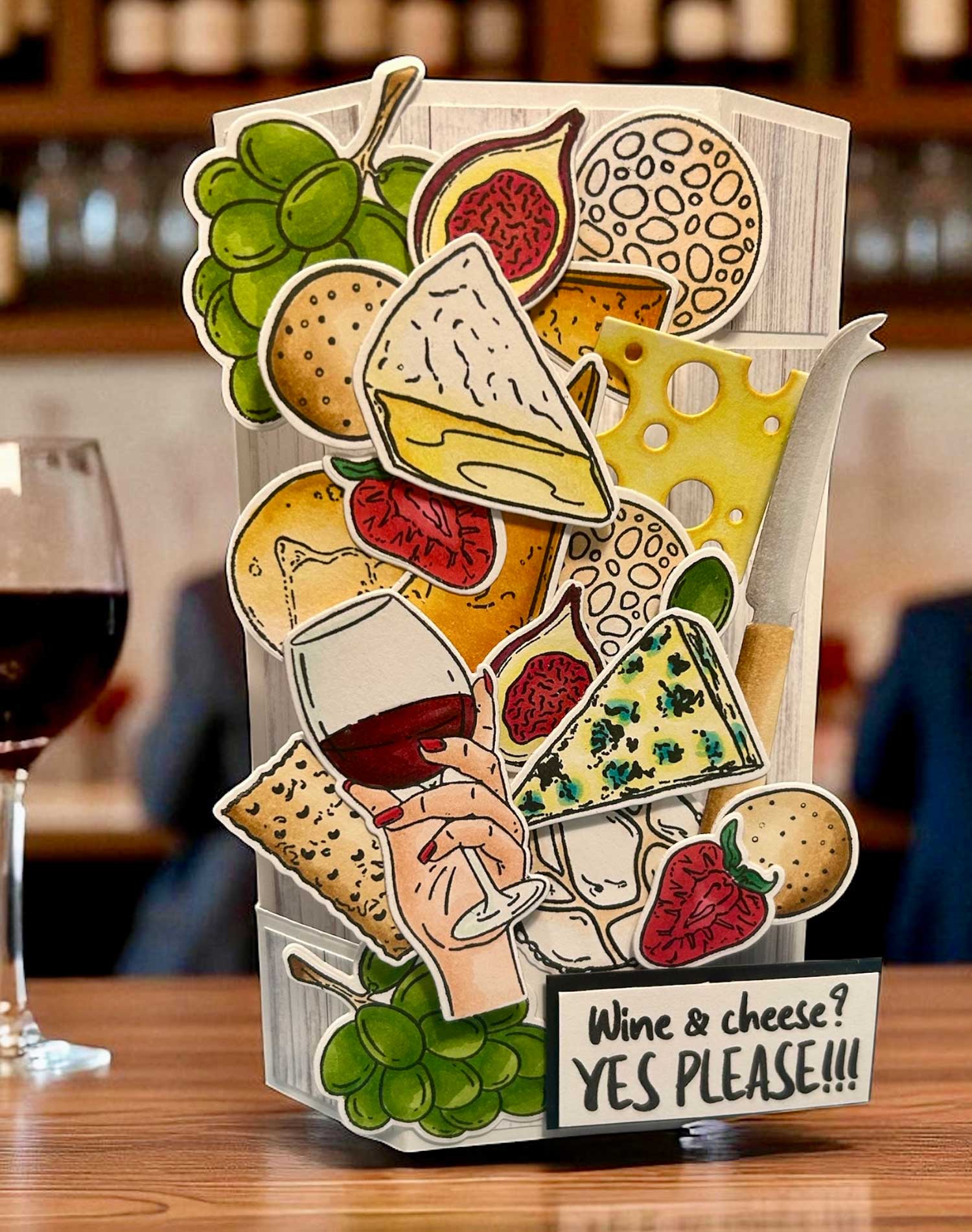 Made to Surprise A5 Stamp and Die Set Party Food | Going Against The Grain - Image 8