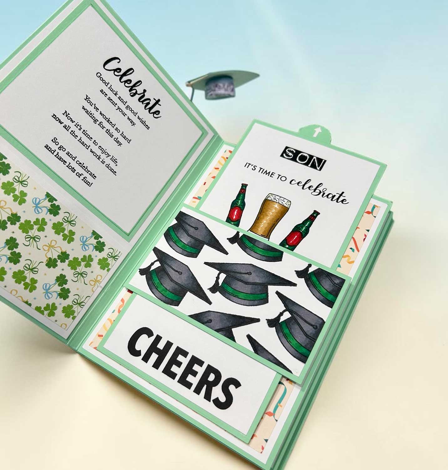 Made to Surprise A5 Stamp and Die Set Way To Go! | Slide & Hide - Image 4