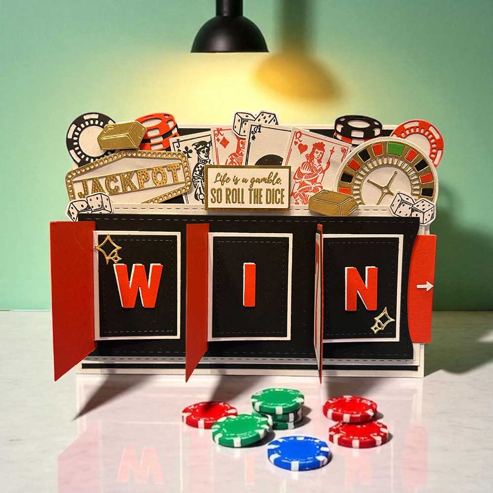 Made To Surprise Stamp & Die Set - With A Little Luck | All Fun & Games - Image 3
