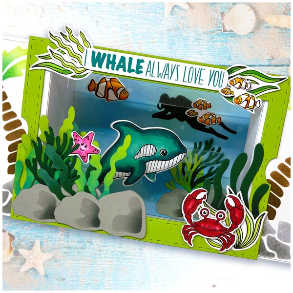 Made To Surprise A5 Stamp Set Under The Sea Sentiments Set of 18 | Slide N Reveal Collection - Image 4