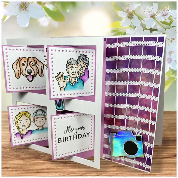 Made To Surprise Clear Stamp & Die Set Selfies People by Sam Calcott | Set of 26 - Image 5