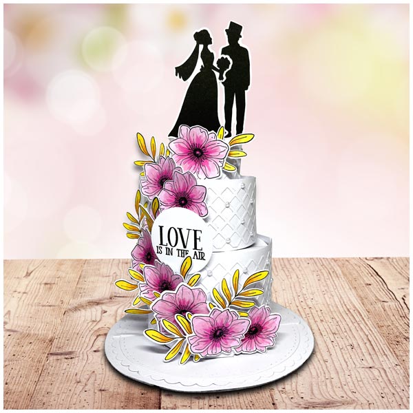 Made To Surprise Die & Clear Stamp Set 3D Delight Additions Love & Cake by Sam Calcott | Set of 28 - Image 4