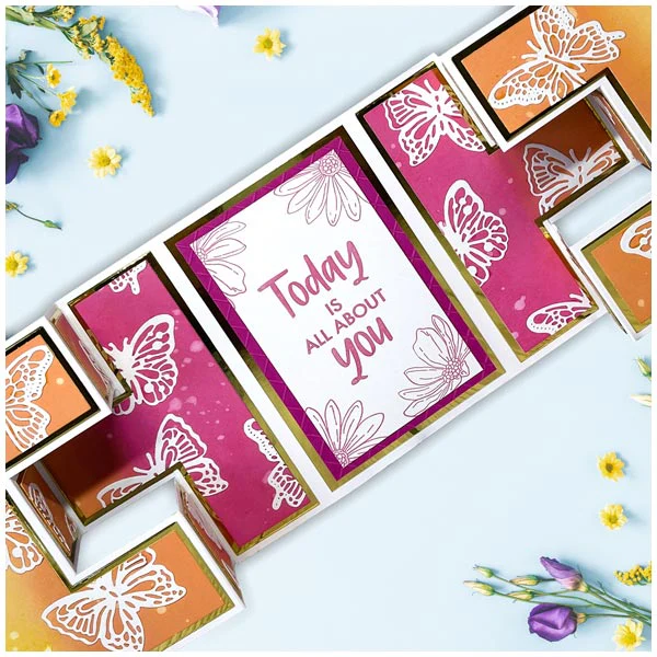Made To Surprise Die Set 6in x 6in Tri-Fold Showstopper Mechanism Set of 7 | Showstopper Collection - Image 3