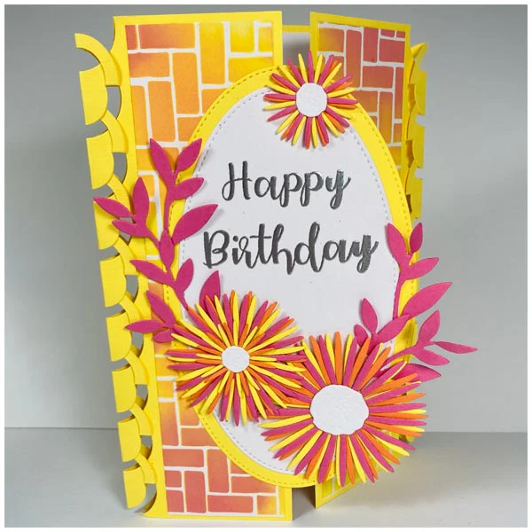 Made To Surprise Die Set Creative Cuts Circles & Tall Arrows Lace Folding by Sam Calcott | Set of 2 - Image 3