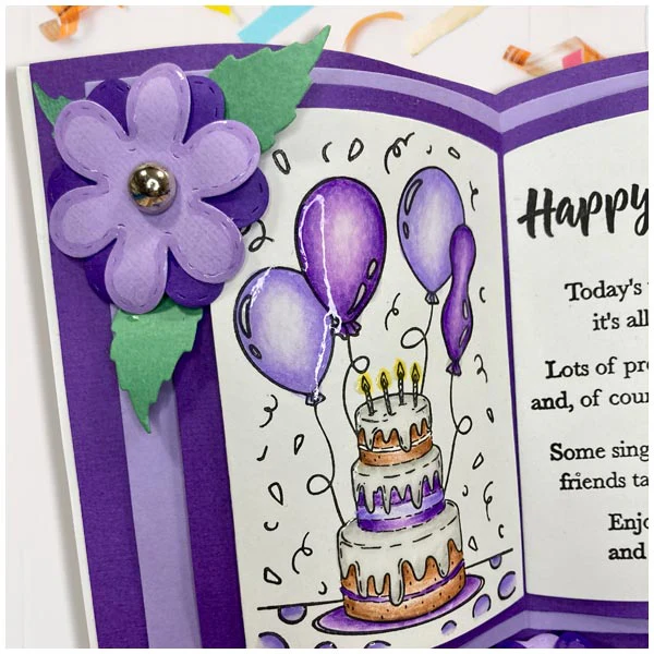 Made To Surprise Die Set New Home Additions Stitched Flowers by Sam Calcott | Set of 4 - Image 3