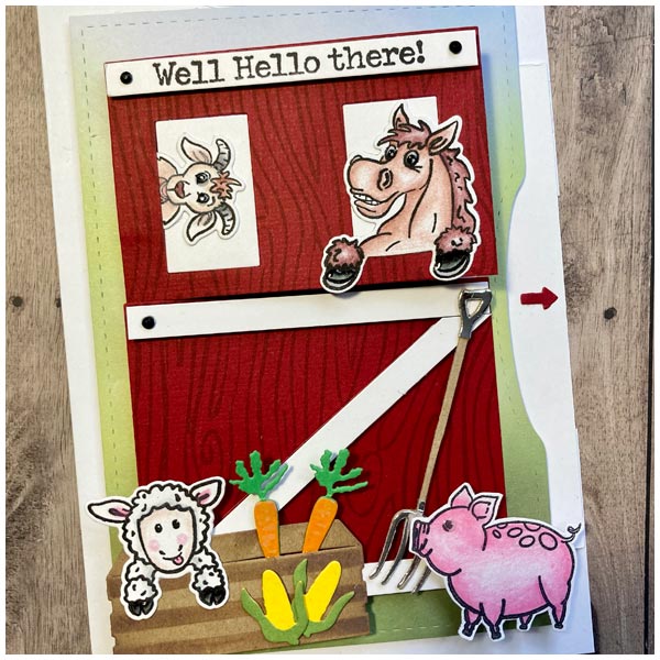Made To Surprise Die & Stamp Set Flip and See Barn Door | Set of 2 - Image 3