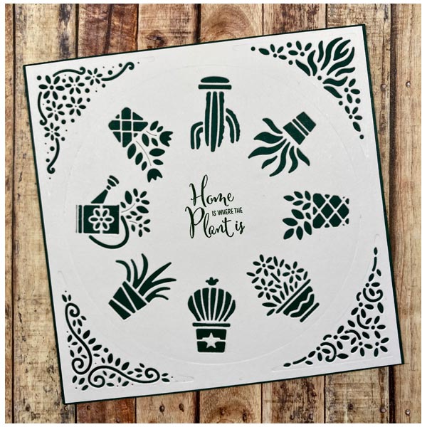 Made To Surprise Overlay Die Set 6in x 6in Perfect Plants Set of 5 | Reveal Wheel Collection - Image 4