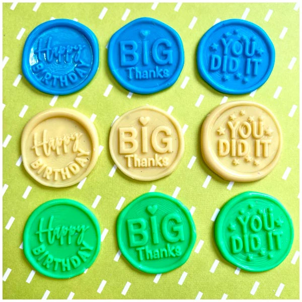 Made To Surprise Wax Seal Beads Set Happy Mail Green Mix - Image 3
