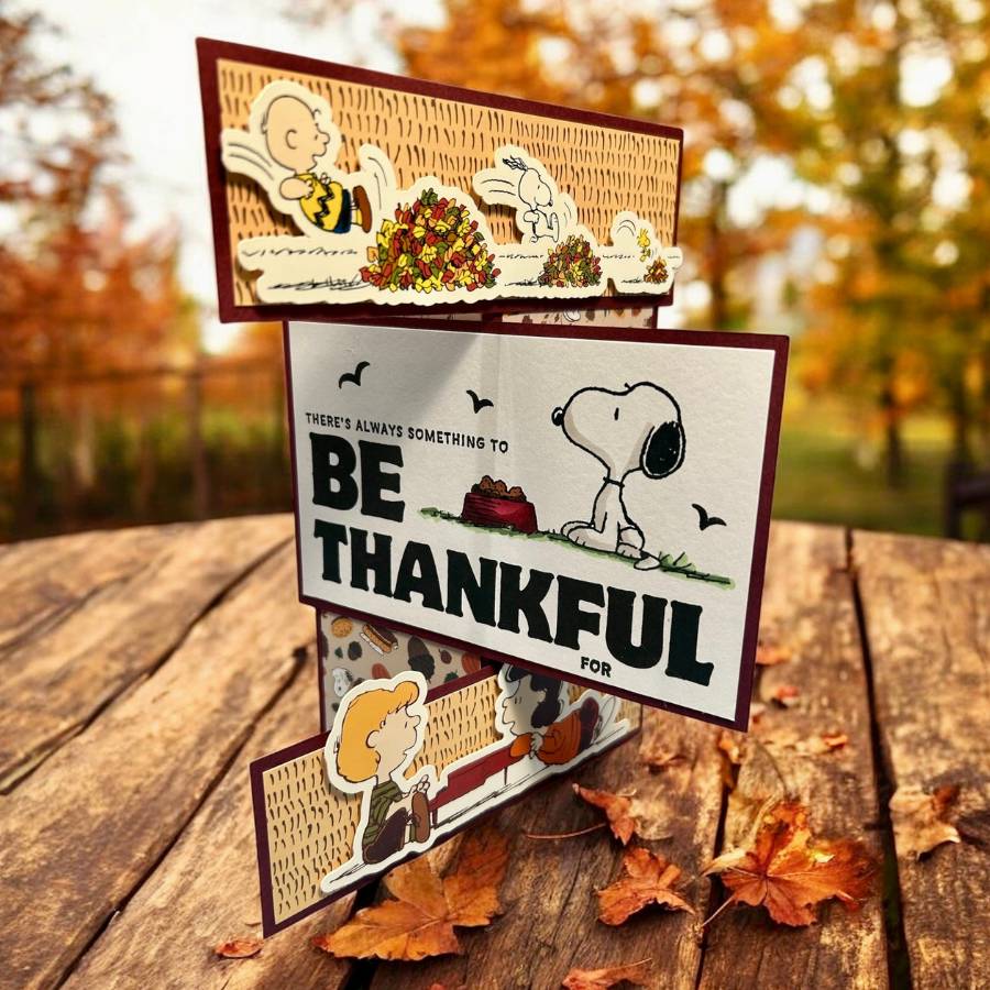 Peanuts 8 x 8 Paper Pack Fall Is Here | Chill Out & Be Thankful - Image 6
