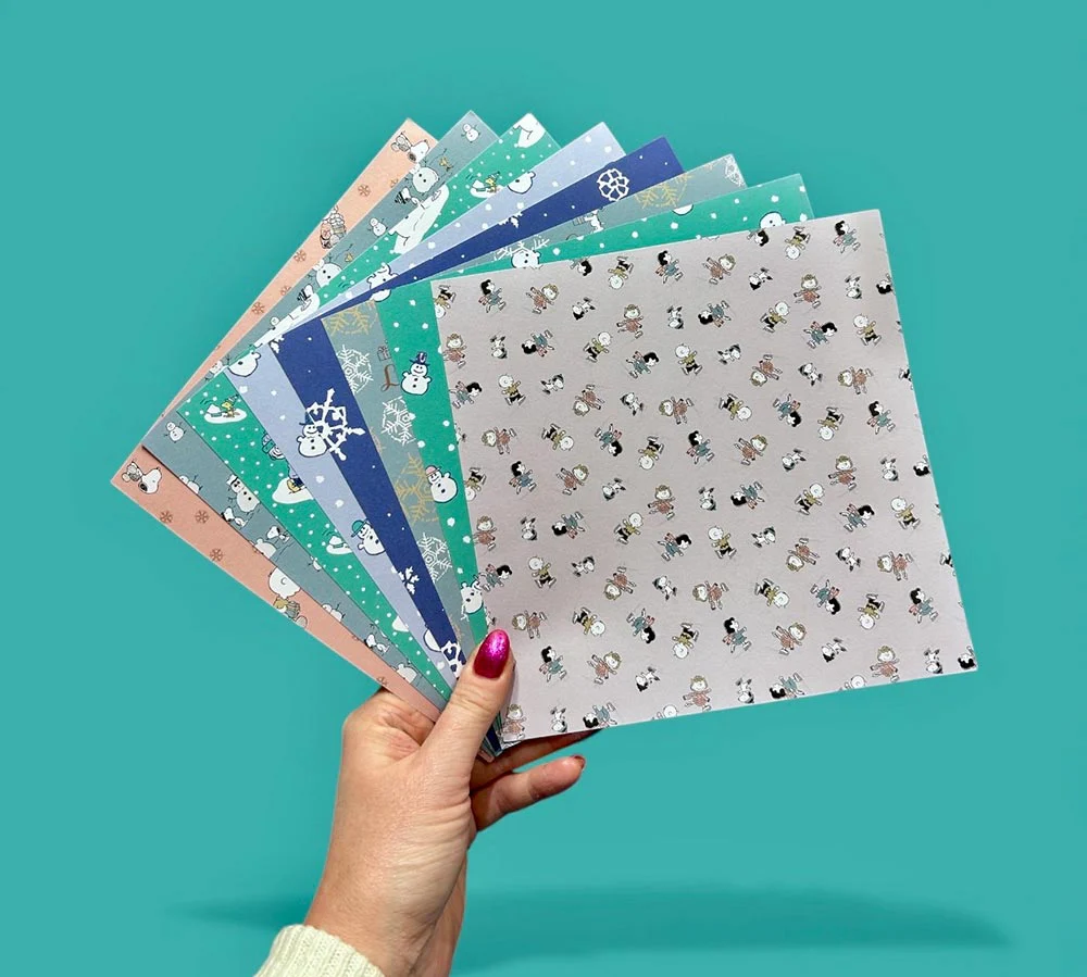 Peanuts 8 x 8 Paper Pack Snow Drift | Winter Break - Image 2