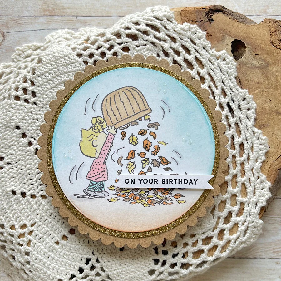 Peanuts A5 Stamp Set Sweater Weather | Chill Out & Be Thankful - Image 2