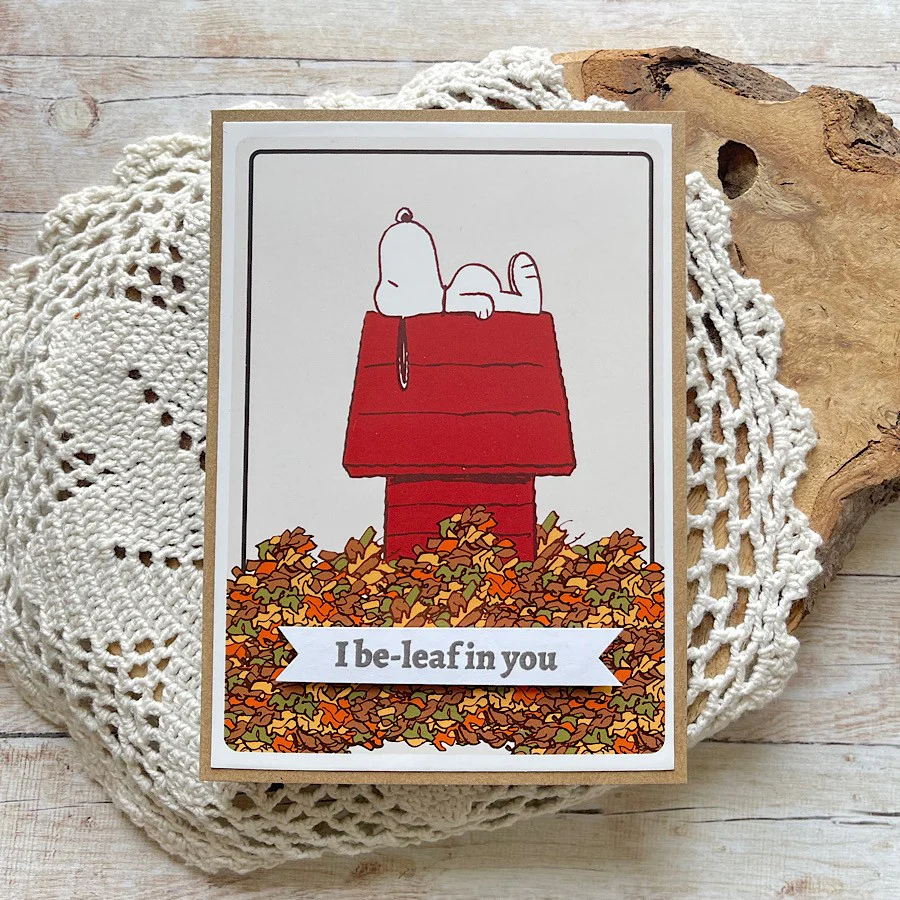 Peanuts A5 Stamp Set Sweater Weather | Chill Out & Be Thankful - Image 3