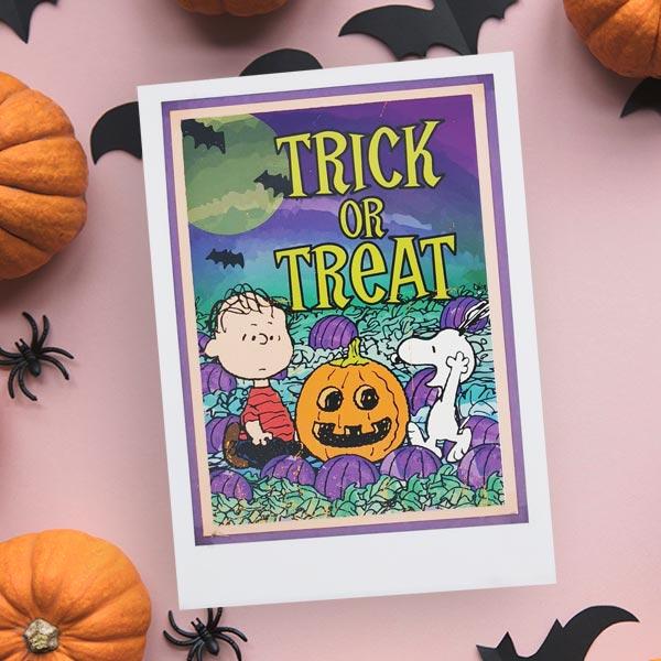 Peanuts A6 Postcard Pack Halloween Charlie Brown and Snoopy | Set of 8 - Image 4