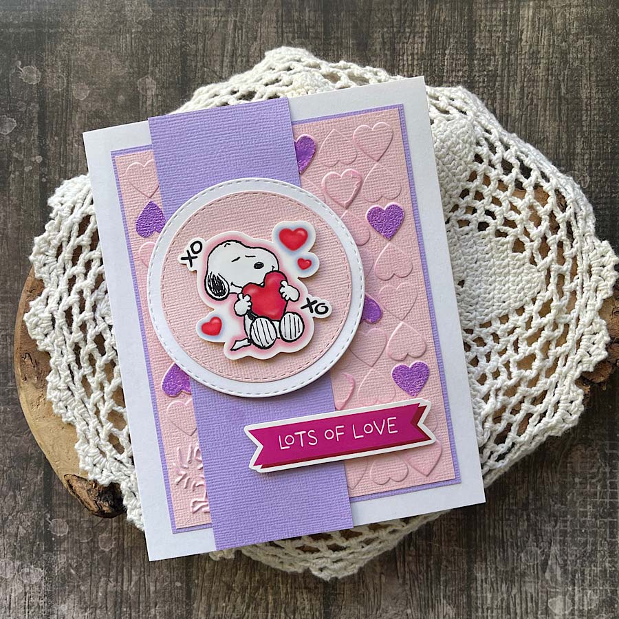 Peanuts US A2 3D Embossing Folder Snoopy's Love | Love Is… - Image 2