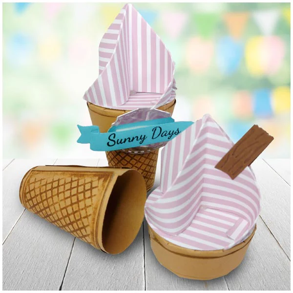 Simply Made Crafts Die Set Ice Cream Cone Gift Box Set of 14 | A Very British Summer Collection - Image 3